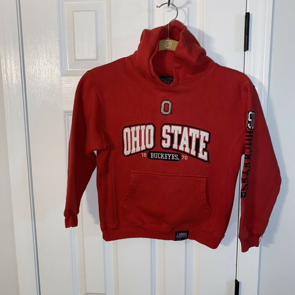 Ohio State University Hoodie Buckeyes Youth M Sewn Embroidered OSU - Picture 1 of 5